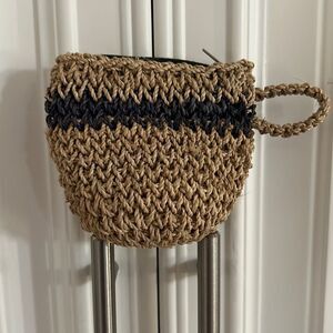 Jute Woven Coffee Cup Coin Purse